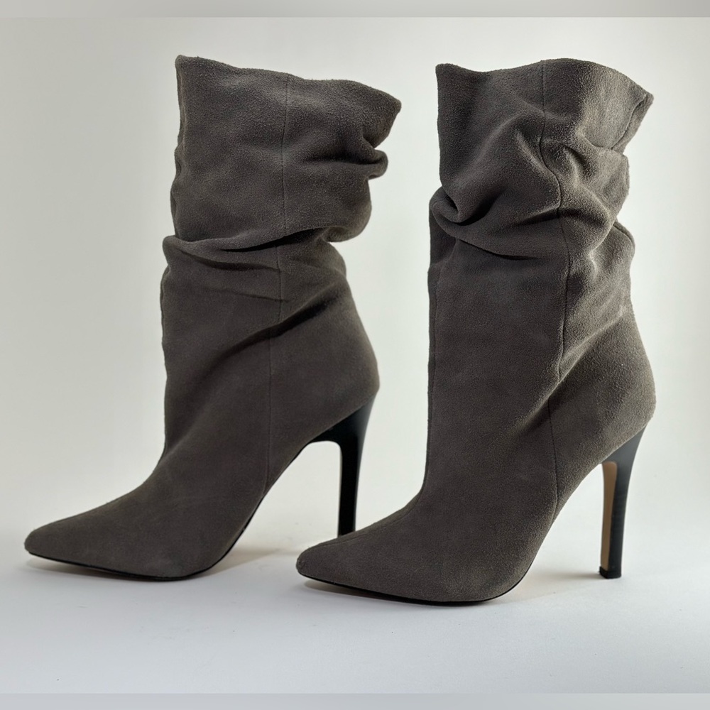 Women’s Aldo Suede slouch stiletto boots.